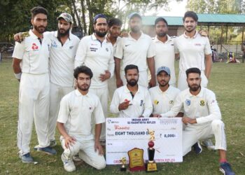 Army’s Friendship Cricket Cup Tournament Concluded, Tarzoo Friends 11 Team Lifts The Trophy