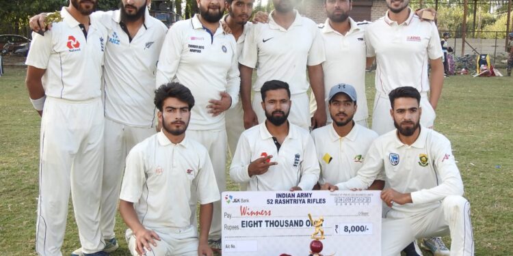 Army’s Friendship Cricket Cup Tournament Concluded, Tarzoo Friends 11 Team Lifts The Trophy