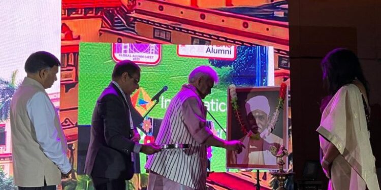 LG Manoj Sinha addresses IIT BHU Global Alumni Meet at Santa Clara, California