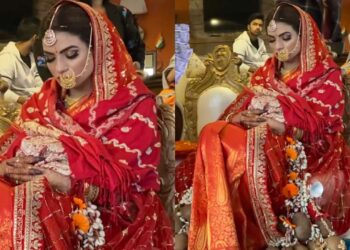 Bride falls asleep during wedding rituals; netizens relate to her. 