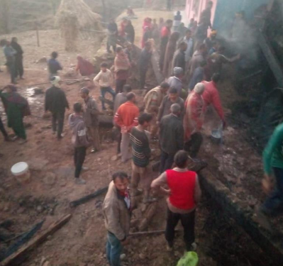 7 cattle charred to death in fire incident