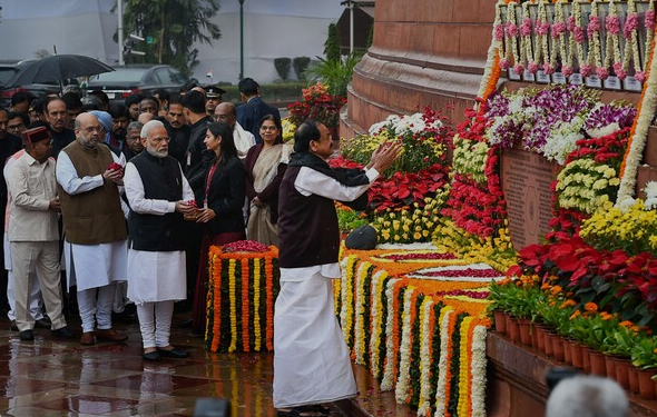 PM Modi, Amit Shah, Other Leaders Pay Homage To 2001 Parliament Attack Martyrs